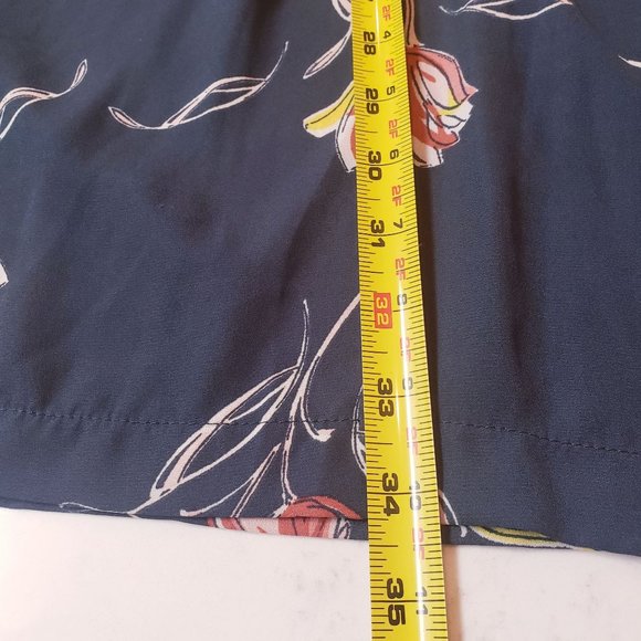 June and Hudson wide leg pant suit size 1X cropped floral hunter green pink - Picture 12 of 15